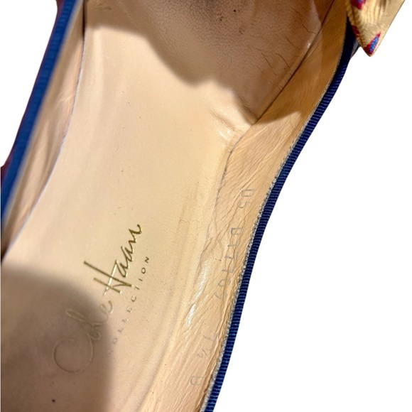 Cole Haan Collection Angelica Croc Print Leather Paisley Bow Pumps Size 7.5 - Picture 9 of 9